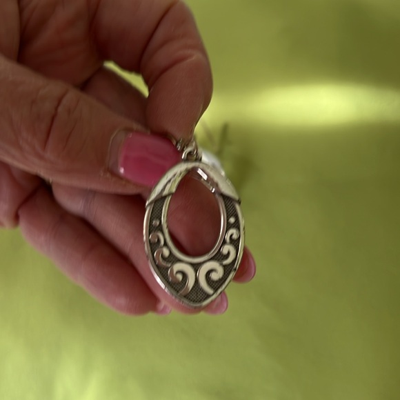 Brighton Tear Drop Scroll Dangle Earrings - Picture 2 of 5